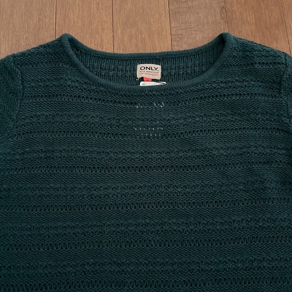 Forest Green Only knit sweater - Picture 2 of 4
